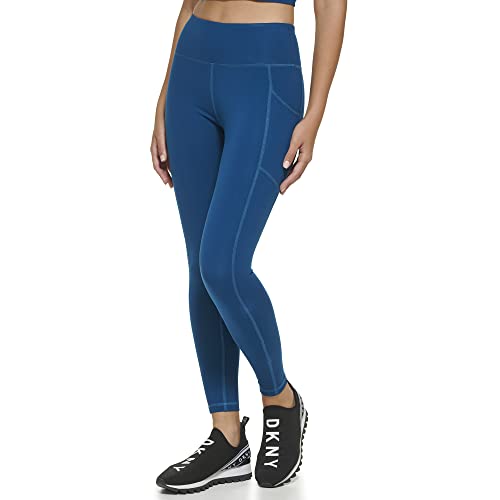 DKNY Women's High Waisted Tummy Control Workout Leggings3