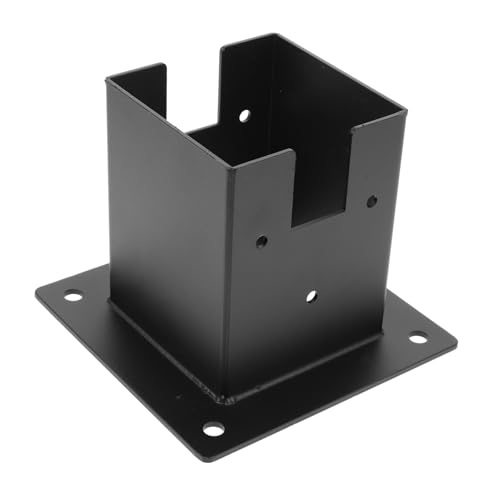 DOITOOL メールボックス柱用調節可能な木?底座 高硬頑丈デッキ手すりフェンス支柱固定ベース ガゼボパーゴラ対応