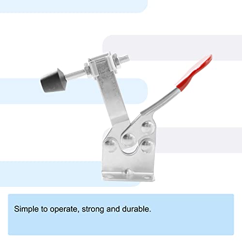 Image of 1PCS 304 Stainless Steel Type 201B, 100KG 220 lbs gripping force, quick clamping tool, hand toggle locking clamp, horizontal quick clamp, tool clamp