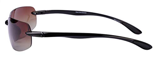 The Influencer 2 Pair of Lightweight Sport Wrap Polarized Sunglasses for Men and Women - 2 Hard Cases Included3
