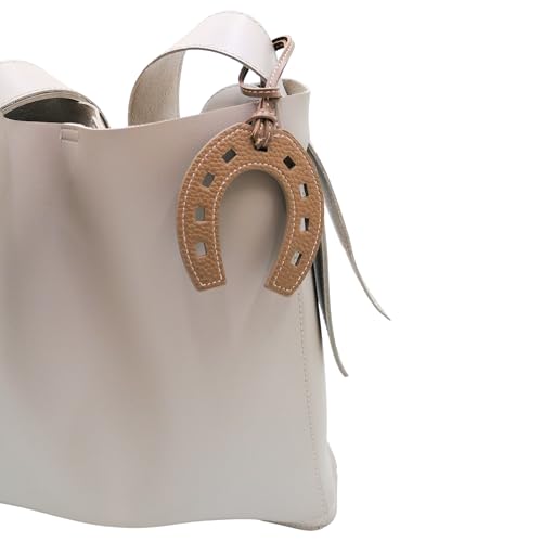 Horseshoes Keychain, Horse Shoe, Good Luck Keyring, Cowboy Keychain, Lucky Gift, Western Charm PU Leather Unique