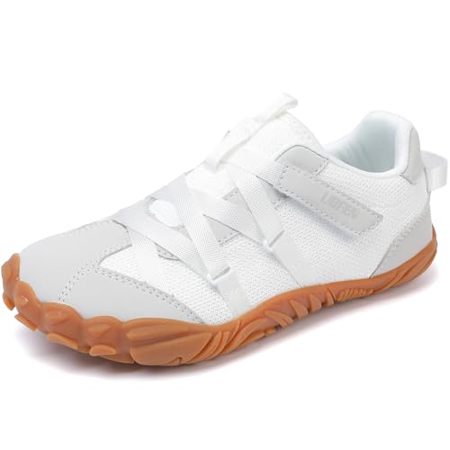 Image of UBFEN Kids Barefoot Shoes Zero Drop Wide Toe Box Sneakers for Boys Girls | Hook&Loop, Lightweight, Breathable, Suitable for Hiking, Walking, Tennis, Running, Daily Wear, Toddler, Little Kid, Big Kid