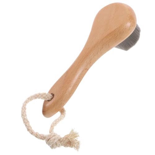 CLISPEED Nano Cleansing Brush Set Exfoliating Face Brush with Wooden Handle Gentle Facial Scrubber for Men Women