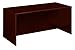 HON 10700 Series 66 by 30 by 29-1/2-Inch Desk with 3/4 Height Right Pedestal, Mahogany