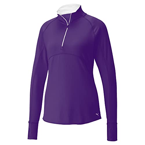 Image of PUMA Women's W Gamer 1/4 Zip Layering, Tillandsia Purple, M