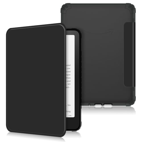 Image of Kindle Paperwhite Case 12th Generation 2024 - Slim Lightweight 7 Inch Book Cover with Auto Sleep /Wake | Protective Folio for Kindle Paperwhite 12th Gen, Black