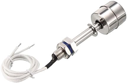 uxcell Stainless Steel Float Switch for Water Pump Tank swim pool garden pond Liquid Water Level Sensor M11 90mm Length 2Pcs