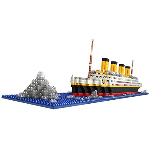 Image of ATORSE 1860pcs Grand Titanic Building Blocks Kit Ship Model Kids Toy Gift