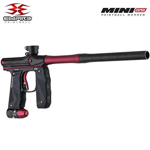 Empire Mini Gs Paintball Gun W/ 2 Piece Barrel - Dust Red/Black #TOP5
