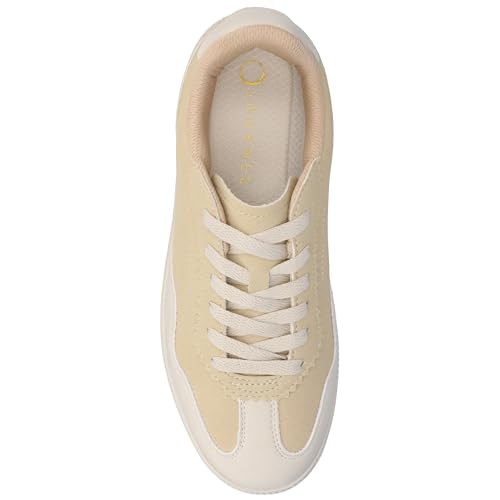 Journee Womens Cushioned footbeds Lummie Casual Sneaker Walking Shoe Round Toe Faux Leather lace up4