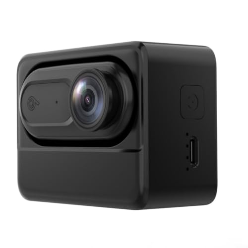 Lapiglo Cámara de acción compacta 1080P IPX7 impermeable con soporte magnético, grabadora de video deportiva al aire libre de larga duración, buceo, ciclismo, cámara de bolsillo ligera (es negro, 64G)
