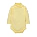 CuteOn Bambino Ragazzi Ragazze Solido Colore Di base Dolcevita Cotone Body Tutine - Giallo Chiaro 9 Mesi