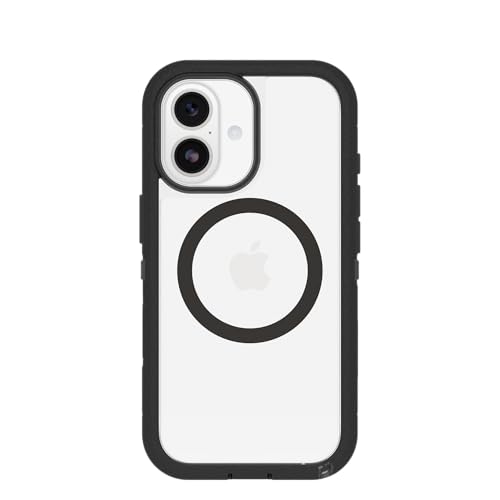 Image of OtterBox iPhone 17 Defender Series Pro XT Clear Case - Dark Side - Black - Tough, Rugged & Durable iPhone Case, Snaps on MagSafe