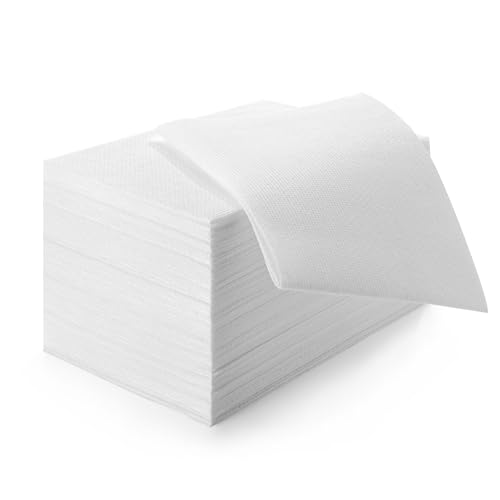 JSM 不織布 使い捨てふきん 厚手 30x40cm 50枚入, ダスタ-クロス, とて使用 繰り返し使用の雑巾, 収納しやすい (ホワイト)