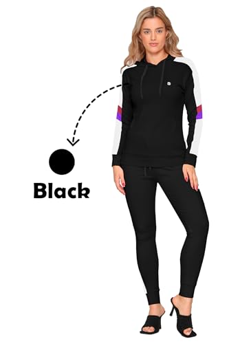 Bahob® Women’s Sportswear Set, 2 Piece Women Track Suit Hoodie and Stretch Legging Ladies Gym Wear Tracksuits Activewear Set S to XL - Image 3