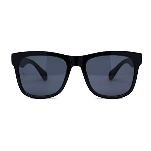 Locs All Black Gangster Horn Rim Sunglasses2