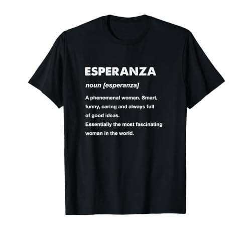 Esperanza Name T-Shirt, Men, Black, Small