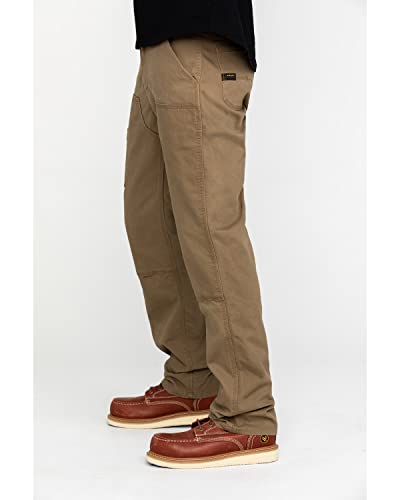Ariat Male Rebar M4 Relaxed Durastretch Made Tough Double Front Stackable Straight Leg Pant Field Khaki 36W X 34L #TOP2