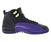 Jordan Boy's Air 12 Retro (Big Kid) Black/Field Purple/Metallic Gold/Taxi 5 Big Kid M
