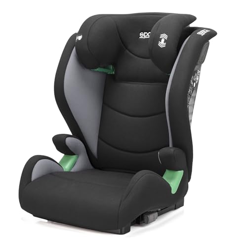 Asiento de coche SPARCO I-SIZE – Elevador Infantil Homologado ECE R129/03 – ISOFIX, Reposacabezas Ajustable, Desenfundable y Lavable, 100-150 cm, Máximo Confort y Seguridad.