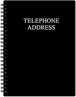 A5 Telephone Address & Birthday Book with Tabs, Address Log Book for Contacts, with Phone Numbers, Addresses, Birthday & Password. Alphabetical A-Z Organizer, Grey, 14.8x21cm
