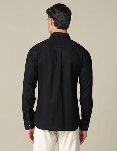 Image of U.S. Polo ASSN. Textured Tailored Fit Shirt for Men - 100% Cotton, Breathable & Comfortable, Full Sleeves Casual Shirt for Men