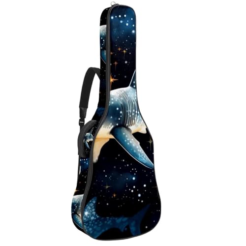 Sac à dos guitare acoustique étui étanche requins pour cours et répétitions