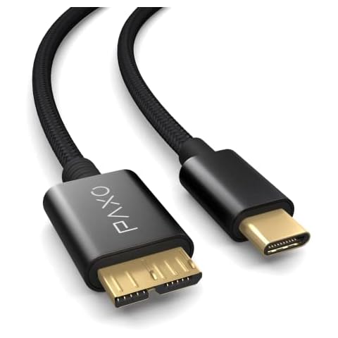 Cable de disco duro PAXO USB C-MICRO USB 3.1 Cover