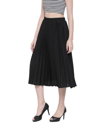 Image of oxolloxo Women Pleated Midi Skirt
