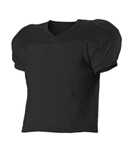 Alleson Adult Practice Football Jersey Black XL 712 712-BK-XL
