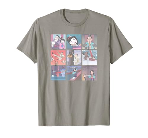 T-shirt Mulan Disney pour femme avec motif poster effet vieilli