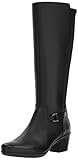 Clarks Women's Emslie March Fashion Boot, Black Leather, 060 M US