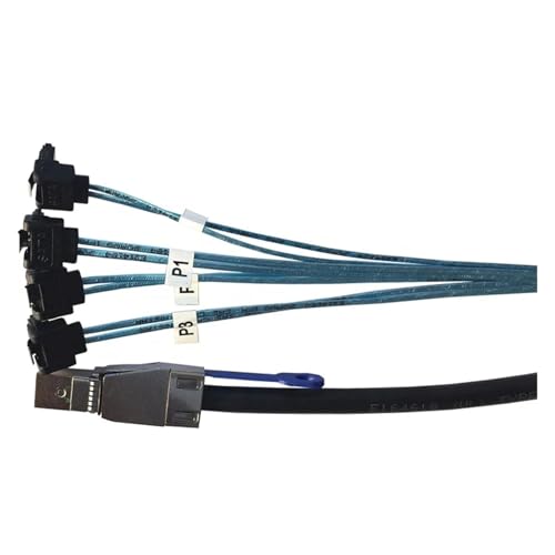 Cable Datos S-AS HD SFF-8644 a 4X 7Pin SATA 2 metros miniatura 5