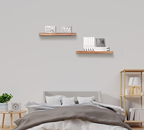 Zboabrri Farmhouse Floating Shelves For Wall Decor Wood Wall Shelves For Bedroom Living Room Kitchen Bathroom Set Of 4 Light Brown #TOP2
