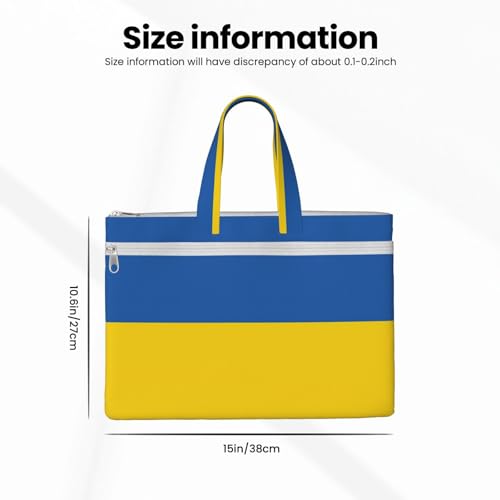 Flag Of Ukraine Canvas Document Bag Briefcase For Professionals And Executives4