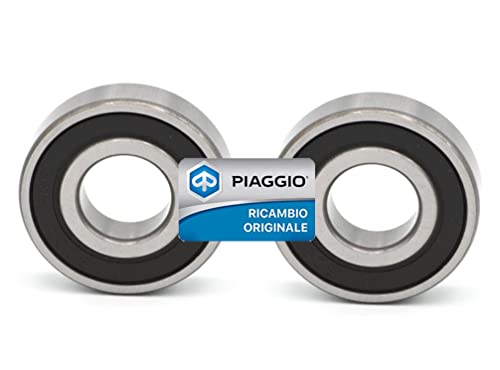 Kit de 2 roulements moyeu de roue arrière pour Piaggio APE 50 – Fly 50 – Liberty 50 – NRG 50 – Typhoon 50 – Vespa LX 50 – Vespa PK 50 125 – Vespa PX 125 150 – Piaggio ZIP originaux