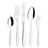 Picard & Wielpütz Besteckset Bozen Massiv 60-tlg. Silber – Tafelbesteck für 12 Personen – Besteckgarnitur aus 18/10 Chromnickelstahl – Spülmaschinengeeignet