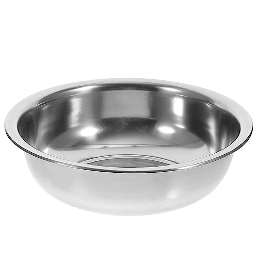 Lavabo redondo de acero inoxidable MAGICLULU 28x28x8 cm miniatura 1