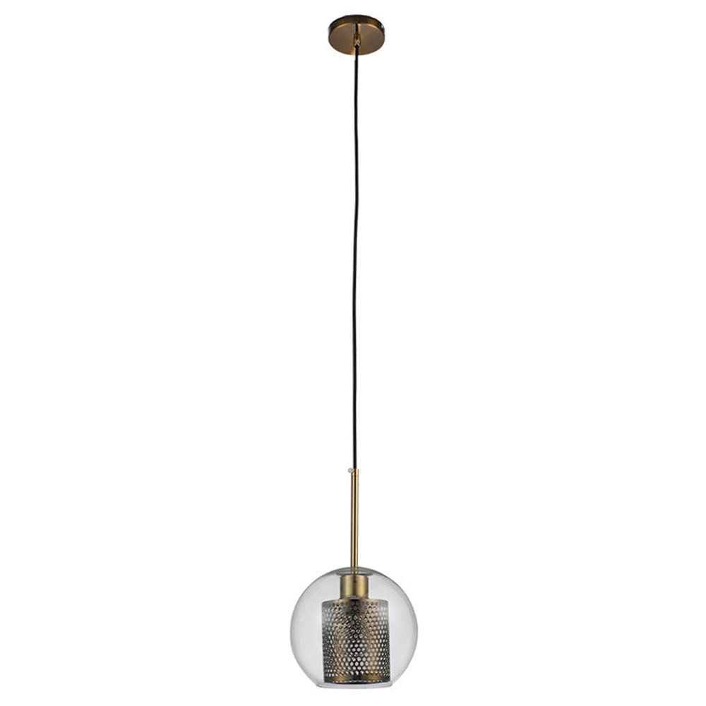 Lustre créatif E27 avec diffuseur en verre pour éclairage ciblé d'îlot
