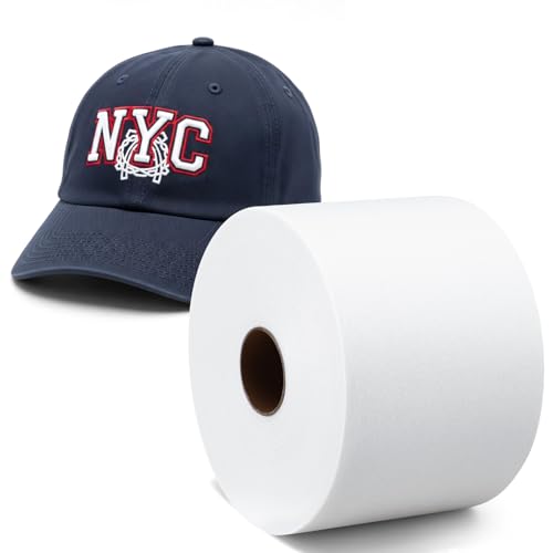 Tegeme Caps Tear Away Embroidery Stabilizer 4'' x 50 yd Roll,White by Tegeme - Used condition - US$13.73