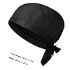 Roleader 10pcs Unisex Chef Hats Black Cotton Cloth Cooking Hats for Kitchen and Restaurant Use Professional Look with Hair Protection Simple Design Work for Catering Staff #1