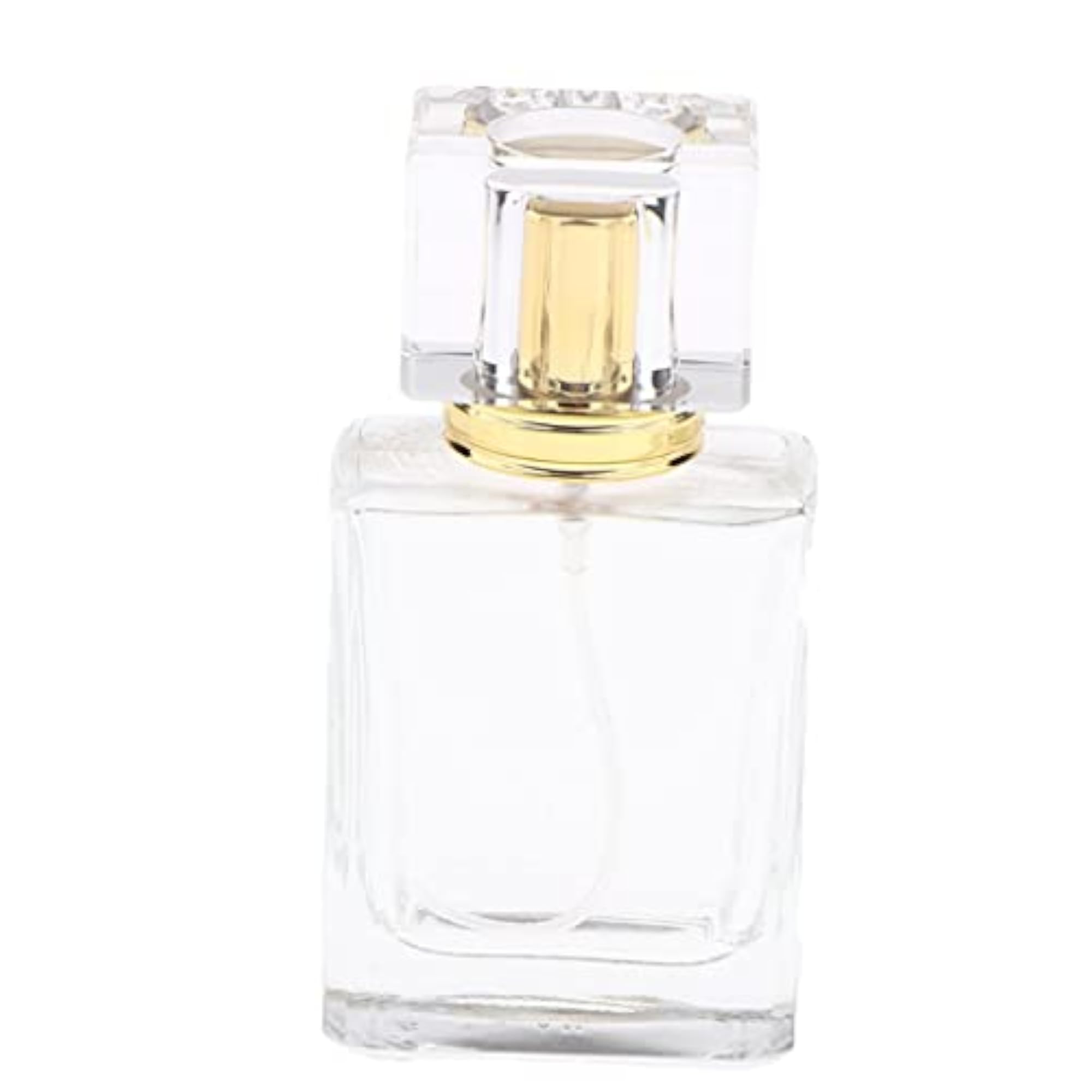4xEmpty Glass Perfume Fragrance Bottle