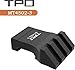 TPO 45 Degree Offset Mount Low Profile Picatinny Offset Mount for Flashlight Laser Sights Optics (3 SLOT-1PC-BLACK) MT4502-3