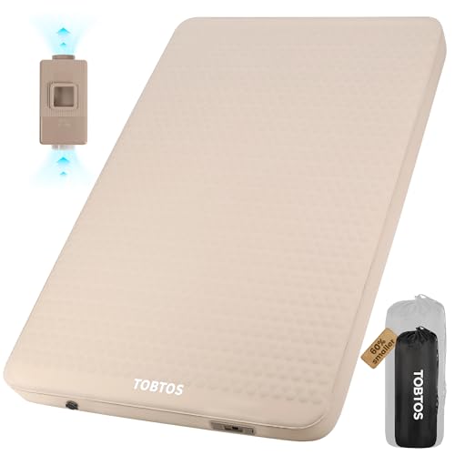 TOBTOS 4' Thick Self Inflating Sleeping Pad with Electric...