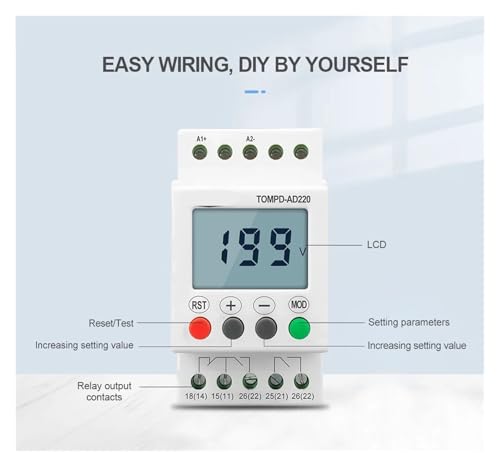 Protector de relé de monitoreo para proteger electrodomésticos en casa 5