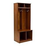 Little Partners Locker Cabinet Cubby Organizer, Learn 'N Store Wooden Classroom Cubbies Compartment Lockers for Storage of Toddlers and Kids Coats, Equipment, Backpacks (Espresso)