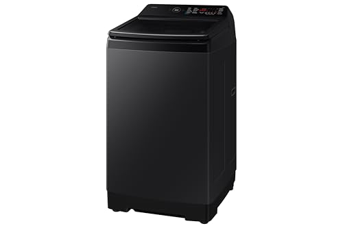 Image of Samsung, 10kg, 5 Star, AI Wash, Eco Bubble, AI Energy Mode, AI VRT+, Hygiene Steam, Quick Wash, Smart Control, Digital Inverter, Fully-Automatic Top Load Washing Machine, WA80F10B3BTL, Black Caviar