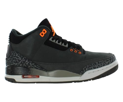 Nike Air Jordan 3 Retro Mens Shoes Size 12.5, Color: Night Stadium/Total Orange-Black