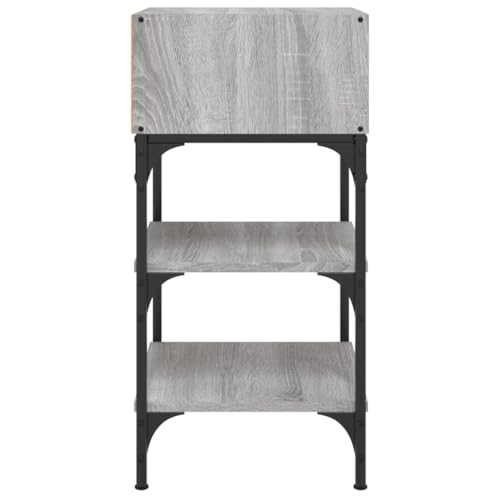 Table d'appoint en bois et fer pour une chambre chaleureuse - 7