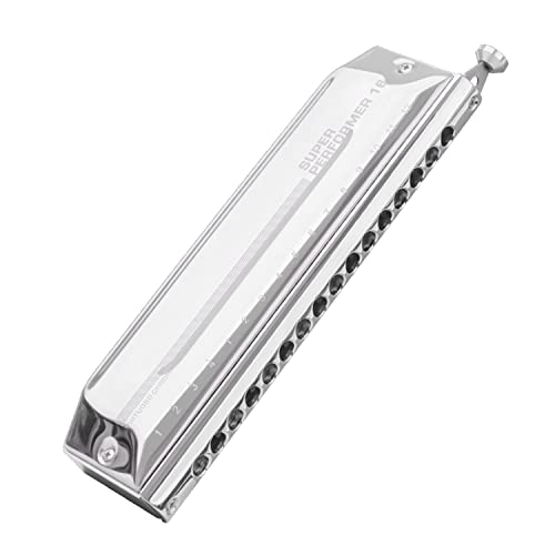 MEIeynt Harmonica Chromatique en C, 16 Trous 64 Tons Harmonica Orgue À Bouche Chromatique pour Adultes, Professionnels… - Les Beatles, Paul McCartney, John Lennon, RIngo Starr, George Harrison MEIeynt Harmonica Chromatique en C, 16 Trous 64 Tons Harmonica Orgue À Bouche Chromatique pour Adultes, Professionnels…